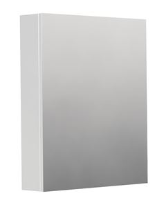 INTEDOOR BARI zrkadlová skrinka 60x72x14 cm, s vypínačom a el. zásuvkou, pánty vľavo, MDF, lesklá biela