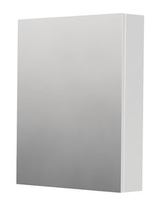 INTEDOOR BARI zrkadlová skrinka 60x72x14 cm, s vypínačom a el. zásuvkou, pánty vpravo, MDF, lesklá biela