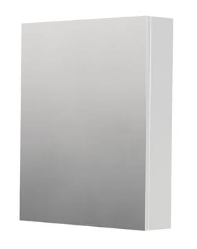 INTEDOOR BARI zrkadlová skrinka 60x72x14 cm, s vypínačom a el. zásuvkou, pánty vpravo, MDF, lesklá biela
