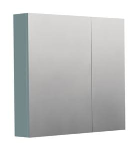 INTEDOOR BARI zrkadlová skrinka 80x72x14 cm, s vypínačom a el. zásuvkou, MDF, aqua marina mat