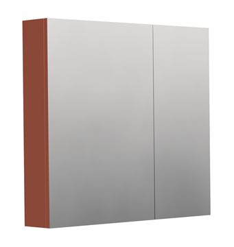 INTEDOOR BARI zrkadlová skrinka 80x72x14 cm, s vypínačom a el. zásuvkou, MDF, cotto mat