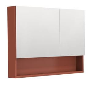 INTEDOOR BARI zrkadlová skrinka 100x72x14 cm, s vypínačom a el. zásuvkou, MDF, cotto mat