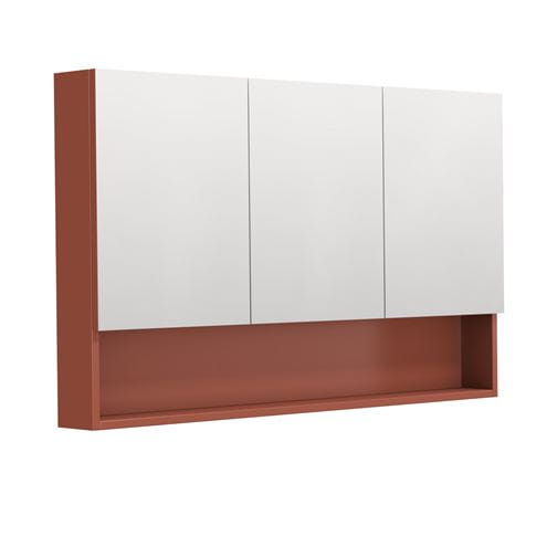 INTEDOOR BARI zrkadlová skrinka 120x72x14 cm, s vypínačom a el. zásuvkou, MDF, cotto mat BAZSN120A9556 Obrázek - Hlavní obrázek