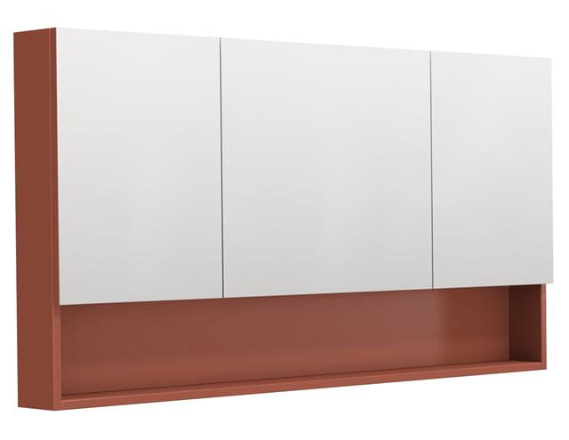 INTEDOOR BARI zrkadlová skrinka 140x72x14 cm, s vypínačom a el. zásuvkou, MDF, cotto mat BAZSN140A9556 Obrázek - Hlavní obrázek