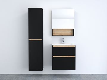 INTEDOOR BARI zrkadlová skrinka 60x72x14 cm, s vypínačom a el. zásuvkou, pánty vpravo, MDF, lesklá biela BAZSN60PA0016 Obrázek - fotka