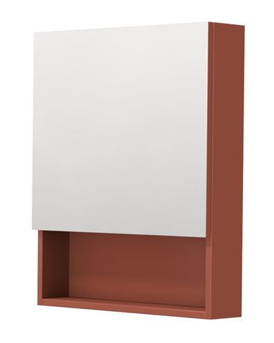 INTEDOOR BARI zrkadlová skrinka 60x72x14 cm, s vypínačom a el. zásuvkou, pánty vpravo, MDF, cotto mat BAZSN60PA9556 Obrázek - Hlavní obrázek