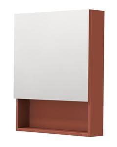 INTEDOOR BARI zrkadlová skrinka 60x72x14 cm, s vypínačom a el. zásuvkou, pánty vpravo, MDF, cotto mat
