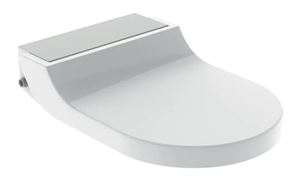 GEBERIT AQUACLEAN TUMA COMFORT bidetové sedadlo, SoftOpening, biela/kefovaná nerez