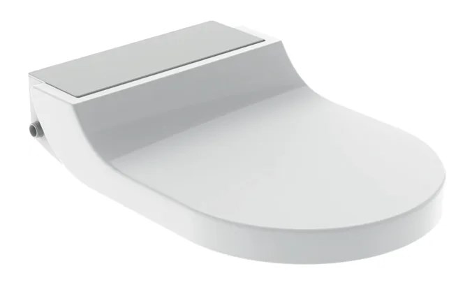 GEBERIT AQUACLEAN TUMA COMFORT bidetové sedadlo, SoftOpening, biela/kefovaná nerez 146.270.FW.1 Obrázek - Hlavní obrázek