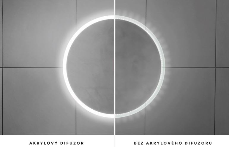 NIMCO ZP 31000 zrkadlo 80 cm, s osvetlením, s reguláciou stmievania a teploty svetla, s dvoma senzormi ZPC 31002RVX-90 Obrázek - fotka
