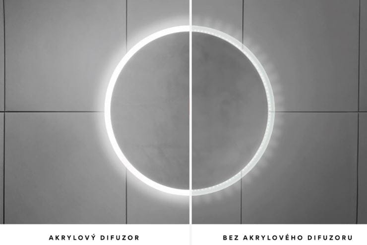 NIMCO ZP 13000 zrkadlo 50x70 cm, reverzibilné, s osvetlením, s reguláciou stmievania a teploty svetla, s dvoma senzormi ZP 13001VX Obrázek - fotka