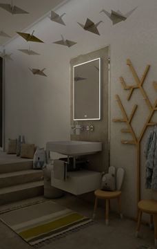 NIMCO ZP 13000 zrkadlo 50x70 cm, reverzibilné, s osvetlením, s reguláciou stmievania a teploty svetla, s dvoma senzormi ZP 13001VX Obrázek - fotka
