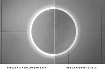 NIMCO ZP 13000 zrkadlo 120x70 cm, reverzibilné, s osvetlením, s reguláciou stmievania a teploty svetla, s dvoma senzormi ZPC 13006VX-90 Obrázek - fotka
