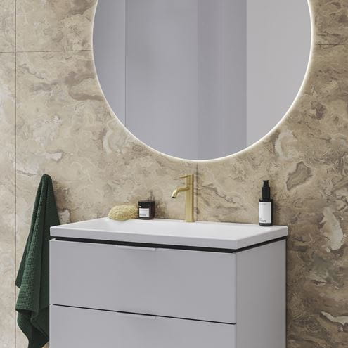 RAVAK ESPIRIT ES 012.60GLB umývadlová stojanková batéria, EcoFlow, kartáčované zlato X070597 Obrázek - fotka