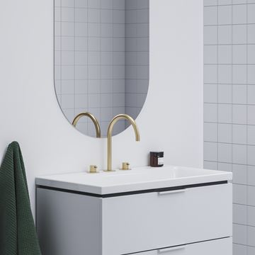RAVAK ESPIRIT ES 018.60GLB umývadlová stojanková batéria, 3-otvorová, EcoFlow, kartáčované zlato X070599 Obrázek - fotka