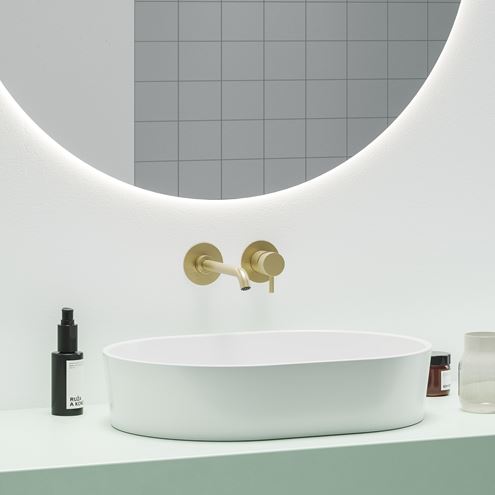 RAVAK ESPIRIT ES 019.60GLB.O1.RB07B umývadlová podomietková batéria, EcoFlow, kartáčované zlato X070602 Obrázek - fotka