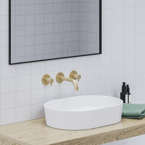 RAVAK ESPIRIT ES 019.60GLB.O1 umývadlová podomietková batéria, s telesom, EcoFlow, kartáčované zlato X070600 Obrázek - fotka