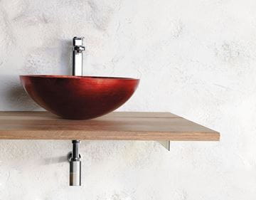 SAPHO MURANO umývadlová misa Rosso Impero 40 cm, bez prepadu, sklo, červená AL5318-63 Obrázek - fotka