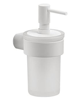 GEDY PIRENEI dávkovač tekutého mydla 110 ml, sklo, matná biela