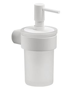 GEDY PIRENEI dávkovač tekutého mydla 110 ml, sklo, matná biela