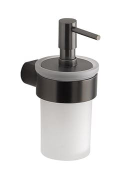 GEDY PIRENEI dávkovač tekutého mydla 110 ml, sklo, gun metal
