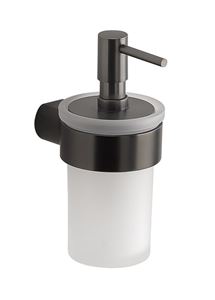 GEDY PIRENEI dávkovač tekutého mydla 110 ml, sklo, gun metal