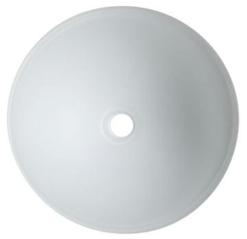 SAPHO BEAUTY umývadlová misa Telica 42 cm, bez prepadu, sklo, matná biela TY181W Obrázek - fotka