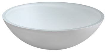 SAPHO BEAUTY umývadlová misa Telica 42 cm, bez prepadu, sklo, matná biela TY181W Obrázek - fotka