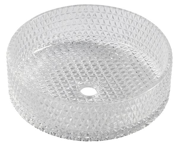 SAPHO BEAUTY umývadlo na dosku Maragua 39,5 cm, bez prepadu, sklo, číra gravírovaná TY214CL Obrázek - Hlavní obrázek