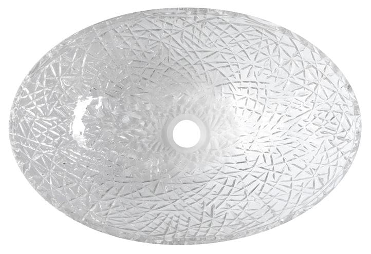 SAPHO BEAUTY umývadlová misa Purus 50 cm, bez prepadu, sklo, číra gravírovaná TY305CL Obrázek - fotka