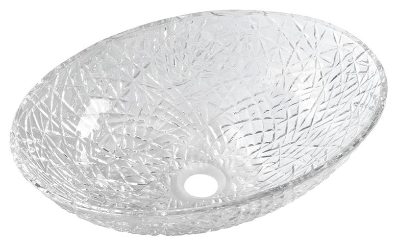 SAPHO BEAUTY umývadlová misa Purus 50 cm, bez prepadu, sklo, číra gravírovaná TY305CL Obrázek - Hlavní obrázek