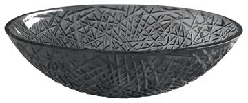SAPHO BEAUTY umývadlová misa Purus 50 cm, bez prepadu, sklo, čierna gravírovaná TY305SG Obrázek - fotka