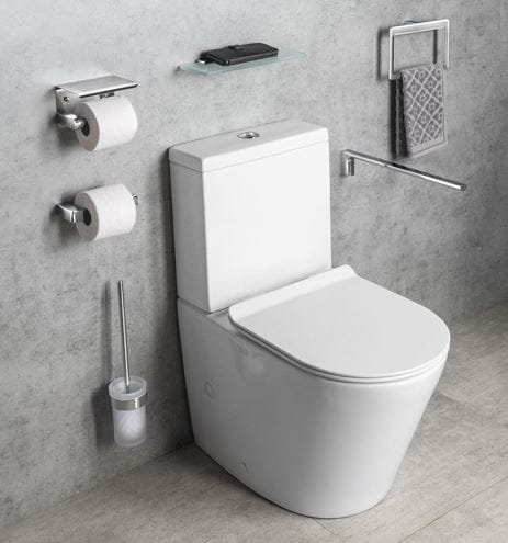 GEDY PIRENEI WC kefa, nástenná, sklo, chróm PI330313 Obrázek - fotka