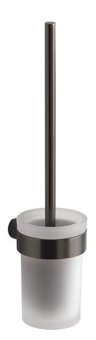 GEDY PIRENEI WC kefa, nástenná, sklo, gun metal PI330381 Obrázek - Hlavní obrázek