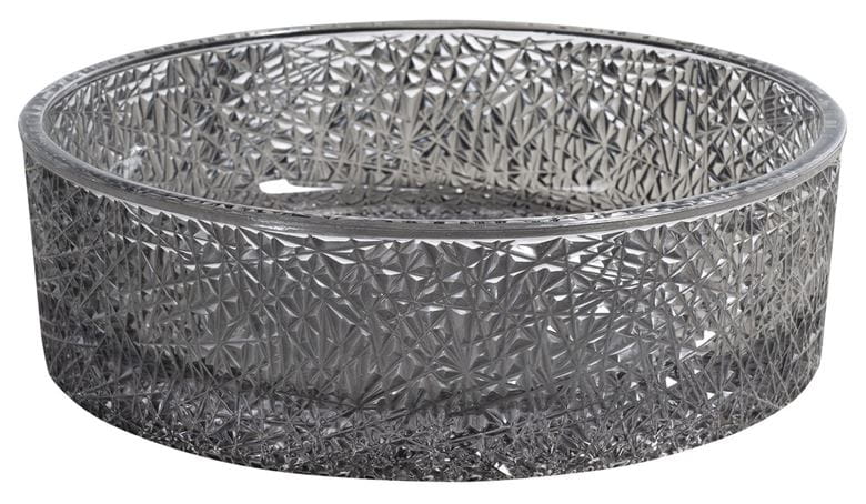 SAPHO BEAUTY umývadlová misa Ersel 40 cm, bez prepadu, sklo, čierna gravírovaná TY323B Obrázek - fotka