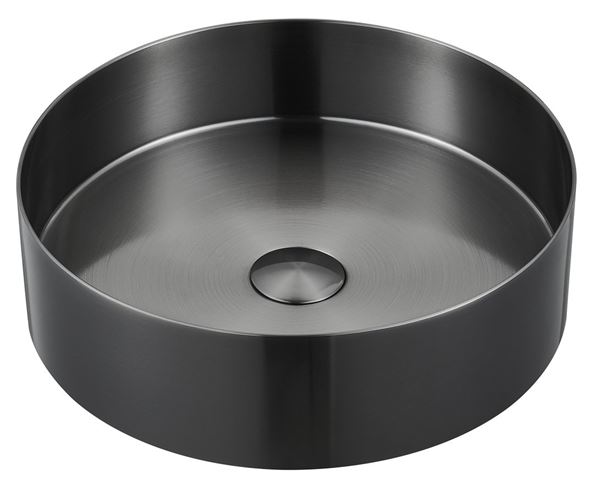 SAPHO AURUM umývadlová misa 38 cm, bez prepadu, nerez, gun metal AU101 Obrázek - Hlavní obrázek