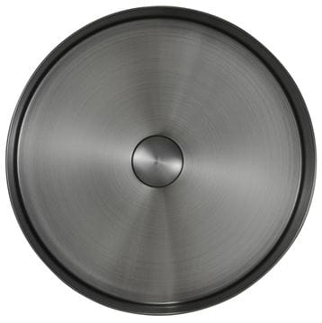 SAPHO AURUM umývadlová misa 38 cm, bez prepadu, nerez, gun metal AU101 Obrázek - fotka