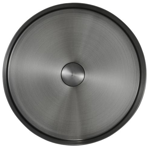 SAPHO AURUM umývadlová misa 38 cm, bez prepadu, nerez, gun metal AU101 Obrázek - fotka