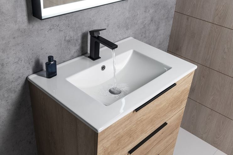 SAPHO CUBEMIX umývadlová stojanková batéria, matná čierna CM002B Obrázek - fotka