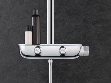 GROHE RAINSHOWER SYSTEM SMARTCONTROL MONO 360 sprchový set s termostatickou batériou, horná sprcha, ručná sprcha so 4 prúdmi, tyč, hadica, chróm 26361000 Obrázek - fotka