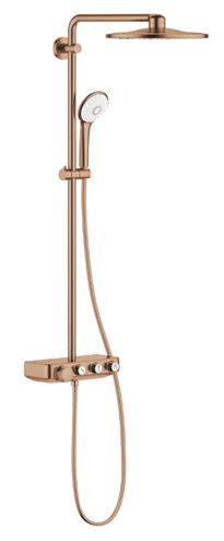 GROHE EUPHORIA SMARTCONTROL SYSTEM 310 DUO sprchový set s termostatickou batériou, horná sprcha, ručná sprcha s 3 prúdmi, tyč, hadica, kartáčovaný warm sunset 26507DL0 Obrázek - Hlavní obrázek
