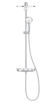 GROHE EUPHORIA SMARTCONTROL SYSTEM 310 DUO sprchový set s termostatickou batériou, horná sprcha, ručná sprcha s 3 prúdmi, tyč, hadica, mesačná biela/chróm 26507LS0 Obrázek - fotka