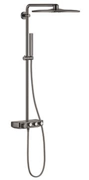 GROHE EUPHORIA SMARTCONTROL SYSTEM 310 CUBE DUO sprchový set s termostatickou batériou, horná sprcha s 2 prúdmi, ručná sprcha, tyč, hadica, hard graphite