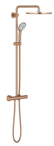GROHE EUPHORIA SYSTEM 310 sprchový set s termostatickou batériou, horná sprcha, ručná sprcha s 3 prúdmi, tyč, hadica, kartáčovaný warm sunset 26075DL0 Obrázek - Hlavní obrázek