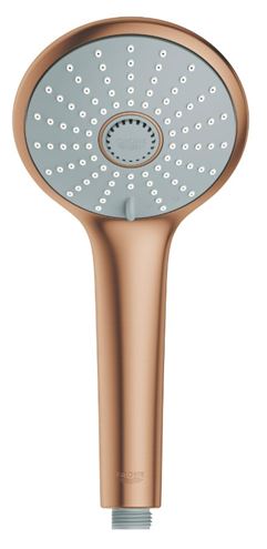 GROHE EUPHORIA SYSTEM 310 sprchový set s termostatickou batériou, horná sprcha, ručná sprcha s 3 prúdmi, tyč, hadica, kartáčovaný warm sunset 26075DL0 Obrázek - fotka