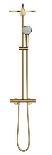 GROHE EUPHORIA SYSTEM 310 sprchový set s termostatickou batériou, horná sprcha, ručná sprcha s 3 prúdmi, tyč, hadica, cool sunrise 26075GL0 Obrázek - fotka