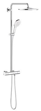 GROHE RAINSHOWER SMARTACTIVE 310 sprchový set s termostatickou batériou, horná sprcha, ručná sprcha s 3 prúdmi, tyč, hadica, mesačná biela/chróm 