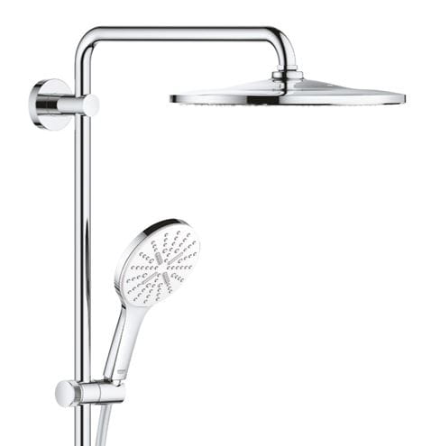 GROHE RAINSHOWER SMARTACTIVE 310 sprchový set s termostatickou batériou, horná sprcha, ručná sprcha s 3 prúdmi, tyč, hadica, mesačná biela/chróm  26647LS0 Obrázek - fotka