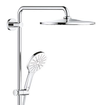 GROHE RAINSHOWER SMARTACTIVE 310 sprchový set s termostatickou batériou, horná sprcha, ručná sprcha s 3 prúdmi, tyč, hadica, mesačná biela/chróm  26647LS0 Obrázek - fotka