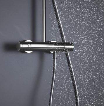 GROHE RAINSHOWER SMARTACTIVE 310 sprchový set s termostatickou batériou, horná sprcha, ručná sprcha s 3 prúdmi, tyč, hadica, mesačná biela/chróm  26647LS0 Obrázek - fotka